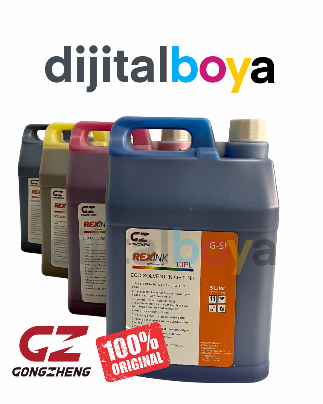 Rexink G-SF Eco-Solvent 10PL Boya – Starfire/Spectra Kafalar GSF