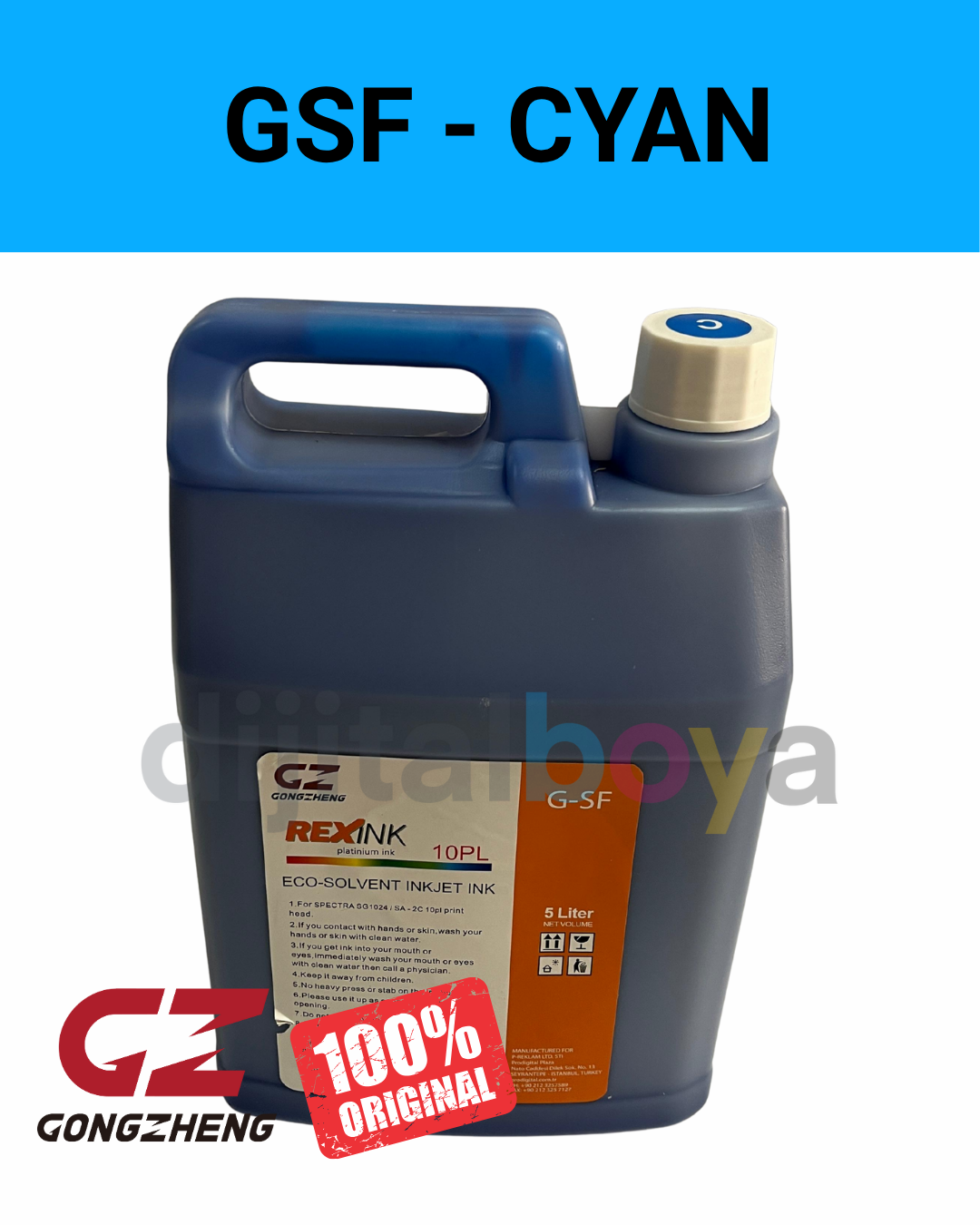 Rexink G-SF Eco-Solvent 10PL Boya – Starfire/Spectra Kafalar GSF