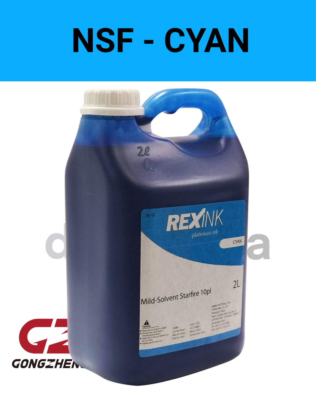 Rexink N-SF Eco- Solvent Starfire 10pl Dijital Baskı Boyası NSF