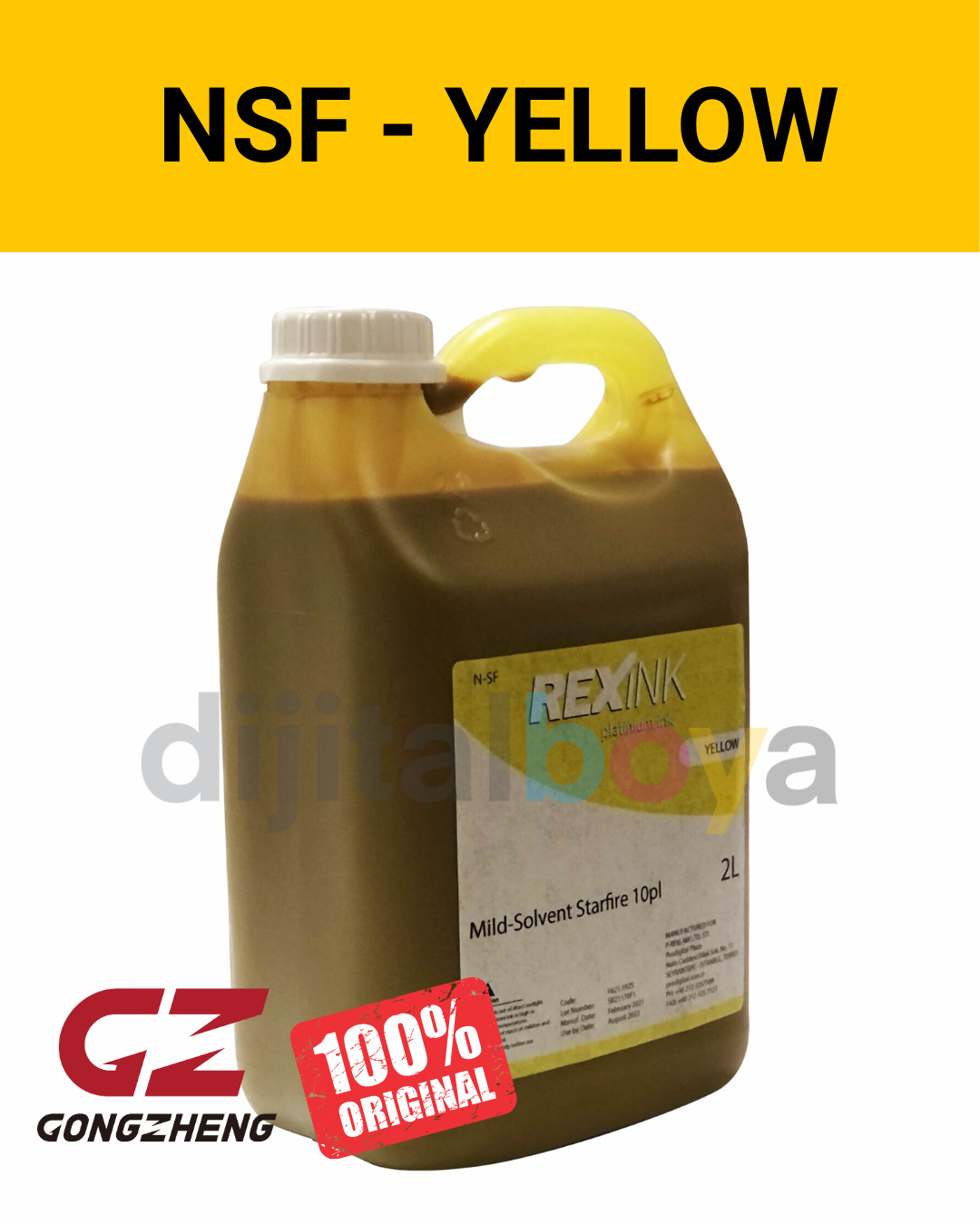 Rexink N-SF Eco- Solvent Starfire 10pl Dijital Baskı Boyası NSF
