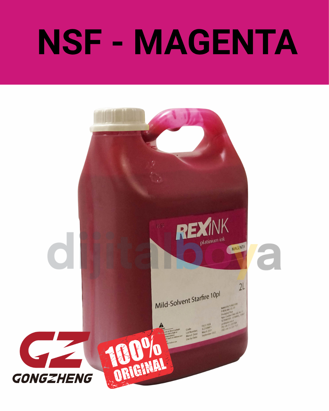 Rexink N-SF Eco- Solvent Starfire 10pl Dijital Baskı Boyası NSF